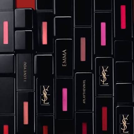 ysl beauty icon engraving.